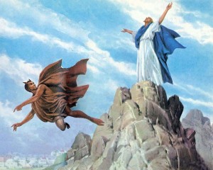 Intento del diablo de tentar a Jesús