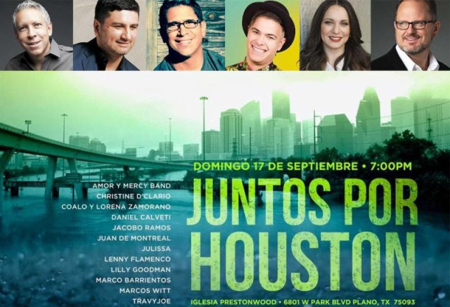 Cantantes cristianos realizarán concierto para recaudar fondos para víctimas de huracán Harvey