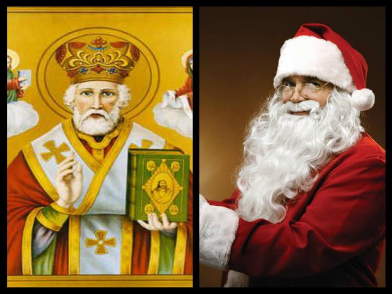 San Nicolás { nikolaus } o Santa claus