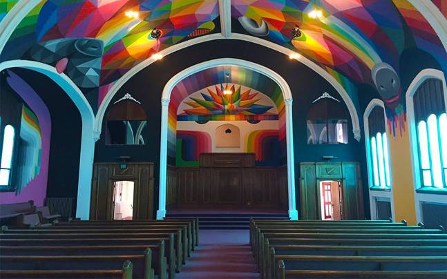 Antiguo templo luterano convertido en la Iglesia de la Marihuana